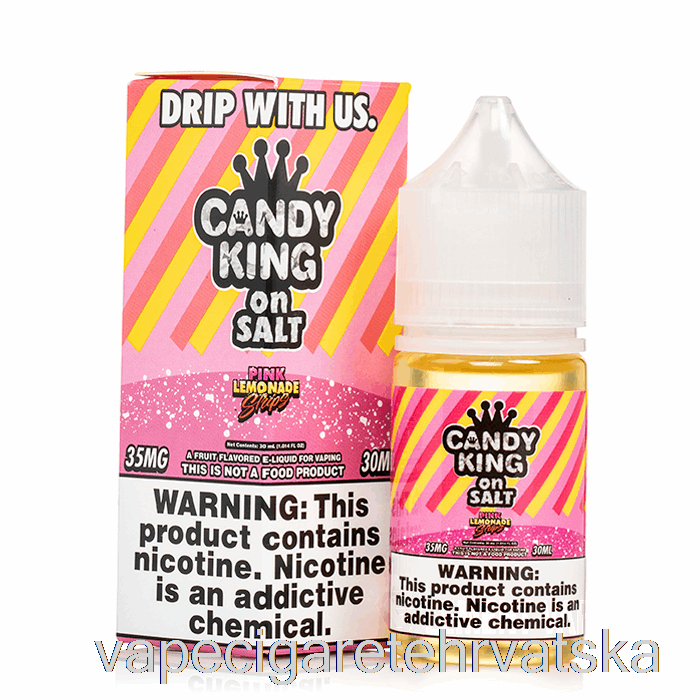 Vape Cigarete Pink Lemonade Strips - Candy King Soli - 30ml 35mg